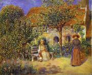 Photo of painting Garden Scene in Britanny. Auguste renoir